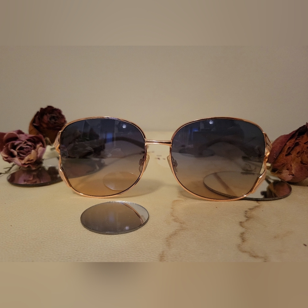 Jessica Simpson J5514 RGDND Butterfly Sunglasses Rose Gold Nude Gradient - Picture 8 of 12